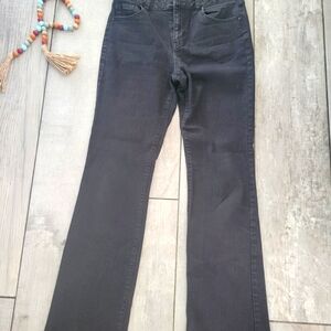 J Brand Classic Black Flare Jeans Size 10